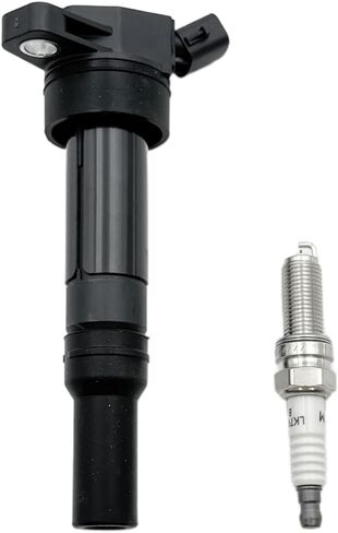 4pcs Ignition Coil and Spark Plugs Replacement for Hyundai Elantra 2012-2016 1.8L 4 Cyl, Tucson 2014-2020 2.0L 4 Cyl & Kia Soul 2012-2019 2.0L 4 Cyl in Saudi Arabia