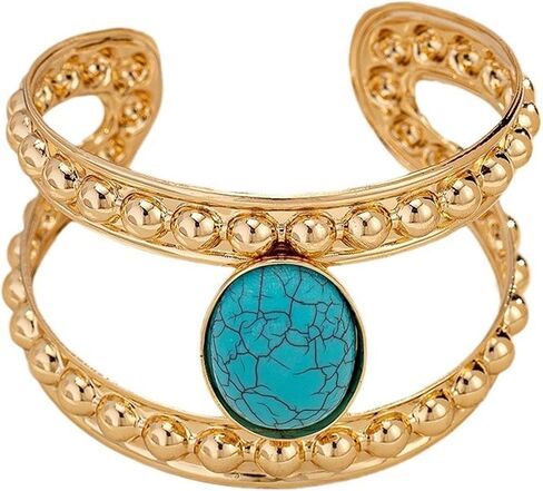 Western Bracelets for Women Gold Western Jewelry Turquoise Cuff Bracelets Cowgirl Country Jewelry in Kuwait