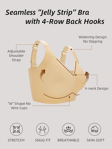 Wireless Bras for Women No Underwire Support Push Up Full Coverage Seamless Plus Size Everyday Comfort Bra in Saudi Arabia