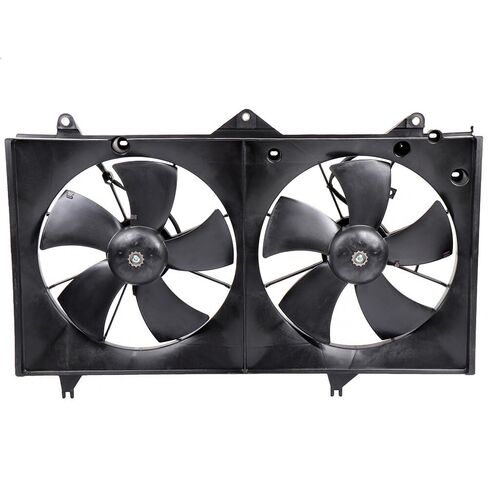 Engine Radiator Cooling Fan Assembly Fit 2002-2006 for Toyota Camry, Radiator Condenser Fan Assembly Driver Passenger Side/LH RH 16363-0D040 620-531 in Saudi Arabia
