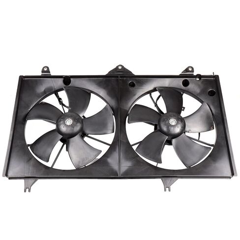 Engine Radiator Cooling Fan Assembly Fit 2002-2006 for Toyota Camry, Radiator Condenser Fan Assembly Driver Passenger Side/LH RH 16363-0D040 620-531 in Saudi Arabia
