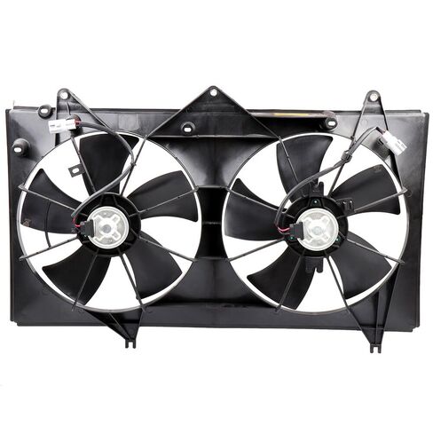 Engine Radiator Cooling Fan Assembly Fit 2002-2006 for Toyota Camry, Radiator Condenser Fan Assembly Driver Passenger Side/LH RH 16363-0D040 620-531 in Saudi Arabia