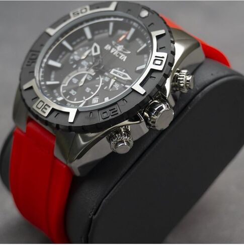 Invicta Aviator Men 49mm Stainless Steel Steel Black dial VK63A Quartz in Saudi Arabia
