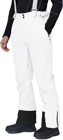GS SNOWING Men's Snow Insulated Pants Winter Warm Ski Pant Outdoor Waterproof Snowboard Bibs with Suspenders in Saudi Arabia