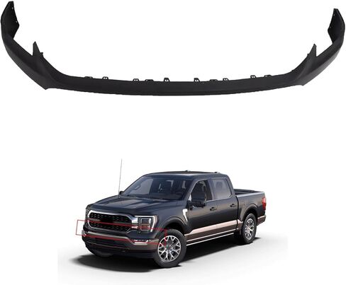 MGWILL Front Upper Bumper Cover Grill Molding Trim Compatible with 2021 2022 2023 Ford F150 Bumper Trim Primed Replaces ML3Z17D957BAPTM, FO1014146 in Saudi Arabia