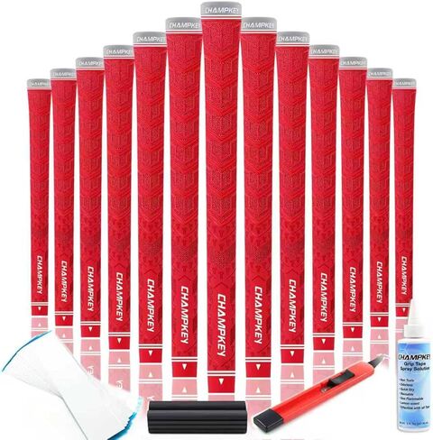 CHAMPKEY Y-PRO Performance Rubber Golf Grips 13 Pack with All Repair Kits - All Weather Control Golf Club Grips - Excellent Traction and Control Golf Rubber Grips in Kuwait