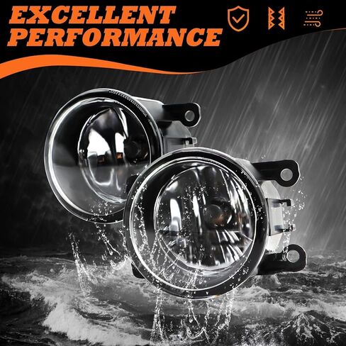 Pair Fog Lights Assembly Compatible with 2017-2018 Titan & 2016-2019 Titan XD Front Fog Lamp with H11 12V 55W Bulbs and Wiring Switch Driver and Passenger Side 62257EZ02B 62256EZ02B in Saudi Arabia