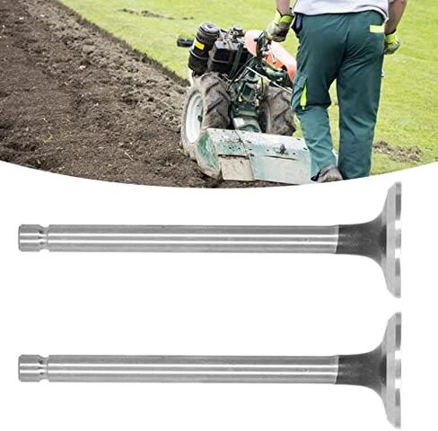 مجموعة صمامات سحب المحرك والعادم المكونة من قطعتين من سبائك الصلب لـ Microtiller 186F والمولد، مجموعة قطع غيار المحرك الصغيرة in Kuwait