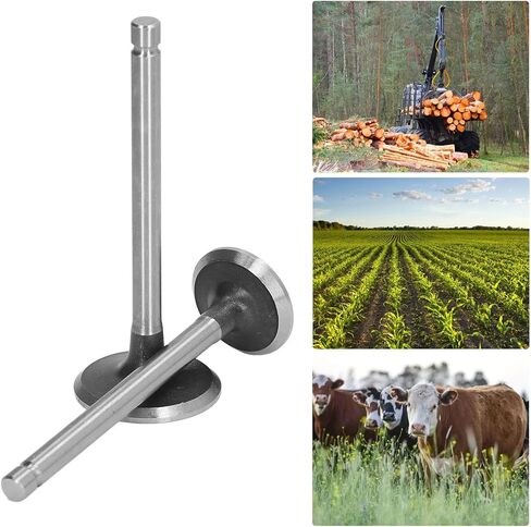 مجموعة صمامات سحب المحرك والعادم المكونة من قطعتين من سبائك الصلب لـ Microtiller 186F والمولد، مجموعة قطع غيار المحرك الصغيرة in Kuwait