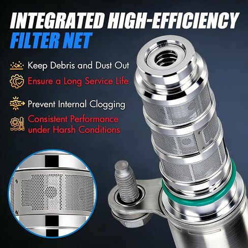 Sorghum Engine Variable Valve Timing Solenoid Oil Control Valve VVT Solenoid Compatible with Buick Rainier 04-07 Chevrolet Trailblazer 02-09 GMC Canyon 04-12 Envoy 02-09 Replace# 12615873 917-010 in Kuwait