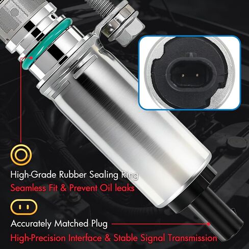 Sorghum Engine Variable Valve Timing Solenoid Oil Control Valve VVT Solenoid Compatible with Buick Rainier 04-07 Chevrolet Trailblazer 02-09 GMC Canyon 04-12 Envoy 02-09 Replace# 12615873 917-010 in Kuwait