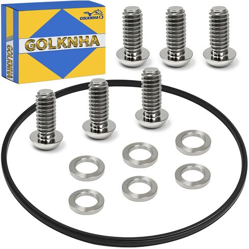 6 PCS-Titanium Replacement Derby Cover Screw Bolt Kit for Sportster 883 1200, Iron Roadster Seventy Forty Eight OEM #25463-94A 943 in Saudi Arabia