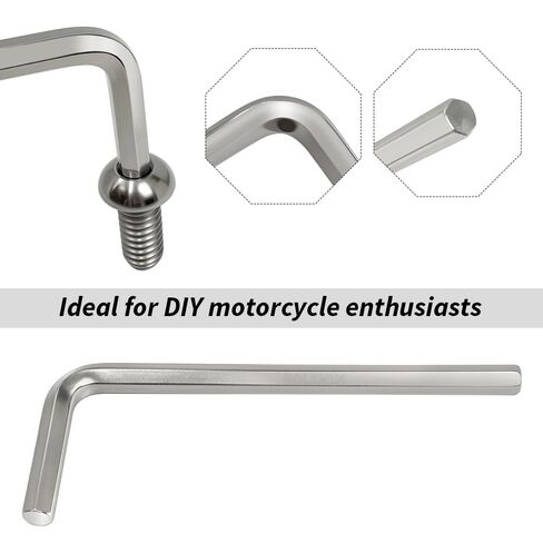 6 PCS-Titanium Replacement Derby Cover Screw Bolt Kit for Sportster 883 1200, Iron Roadster Seventy Forty Eight OEM #25463-94A 943 in Saudi Arabia