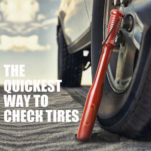 Tire Thumper for Truckers - Fish Bat Knocker - Truckers Tool for Checking Tire Pressure - Ridged Handle with Flat/Rectangular Style Soft Leather Shoelaces(1Pack) in Saudi Arabia