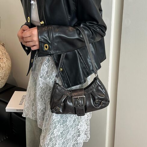 حقائب يد Y2K صغيرة، حقيبة كتف محفظة، حقيبة بيد علوية، حقائب نسائية عصرية ريترو in Kuwait