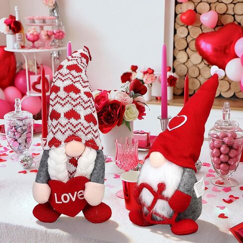 زينة عيد الحب ديكور عيد الحب هدايا جنوم لها النساء التماثيل القطيفة الحلي المنزلية 2-حزمة in Kuwait