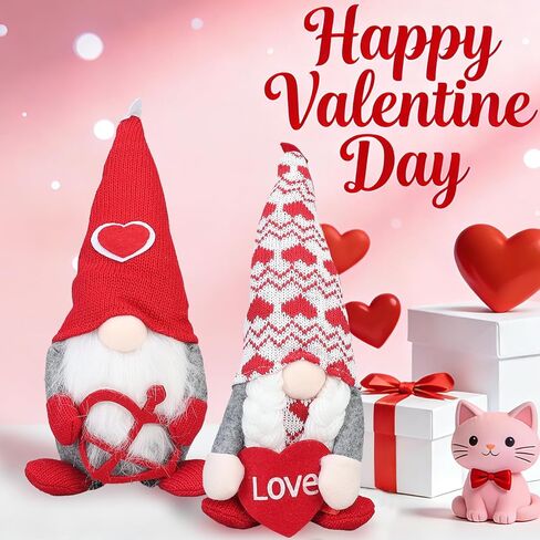 زينة عيد الحب ديكور عيد الحب هدايا جنوم لها النساء التماثيل القطيفة الحلي المنزلية 2-حزمة in Kuwait