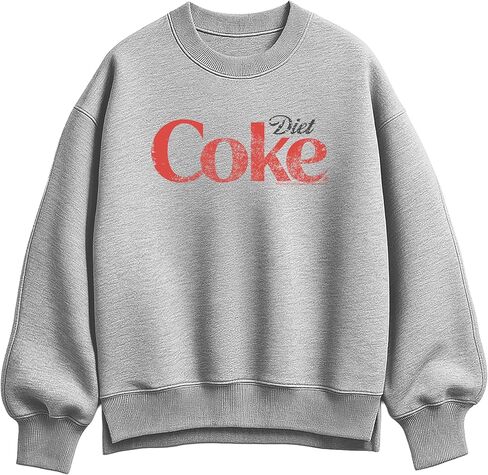 Hybrid Apparel Coca-Cola - شعار Diet Coke - سترة صوفية كبيرة الحجم للسيدات in Saudi Arabia