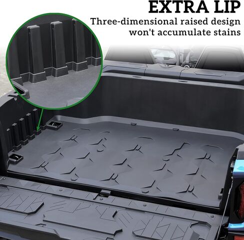 TPE Cargo Liner for Can-Am Commander 2021-2023, Rubber Rear Cargo Bed Mat All Weather Protector Slush Liner for Can-Am Commander Max 2021 2022 2023 Accessories in Saudi Arabia
