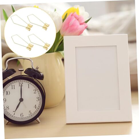 12pcs Imitation Gold Photo Frame Bracket Support for Picture Display Easy to Install Back Stand for Tabletop Use for Studios and Home Decor in Saudi Arabia