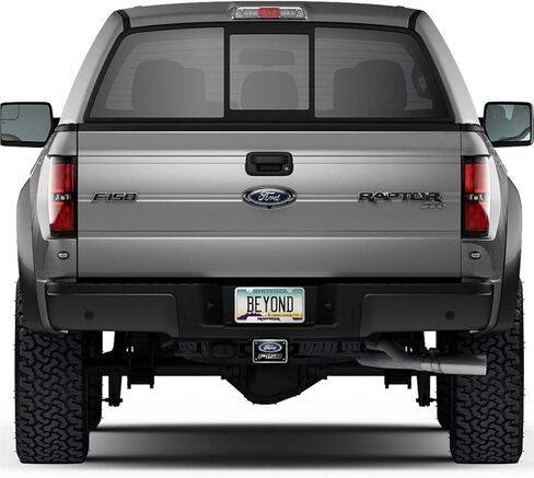 iPick Image Made for Ford F-150 3D Logo Black 3/8" Thick Solid Billet Aluminum Tow Hitch Cover in Saudi Arabia