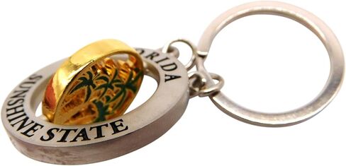 Westmon Works Florida Palm Tree Keychain Revolving Metal with Sunshine State Script Souvenir Vacation Keepsake in Saudi Arabia