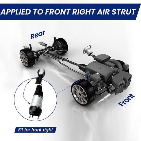 Front Right Air Strut Suspension Replacement for 13-18 ML250/350/400/500/550, GL350/450/GL500/GL550/GL63 AMG, OEM Replace Number A1663201413, A1663230400 in Saudi Arabia