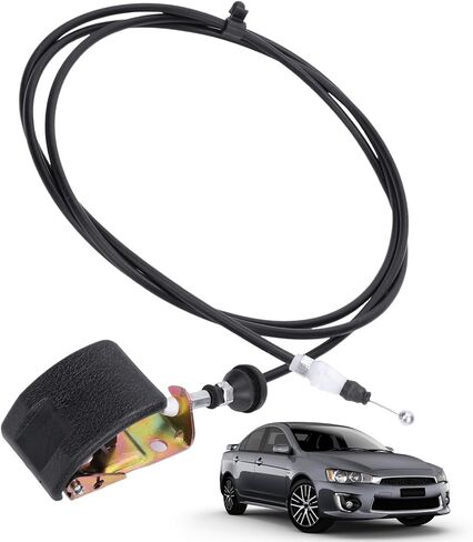 Hood Lock Release Cable Line with Handle Compatible for Mitsubishi Lancer 2008-2017 Replaces 5910A027XA 5910A065 Hood Release Cable in Saudi Arabia