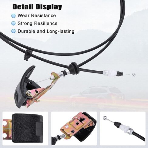 Hood Lock Release Cable Line with Handle Compatible for Mitsubishi Lancer 2008-2017 Replaces 5910A027XA 5910A065 Hood Release Cable in Saudi Arabia