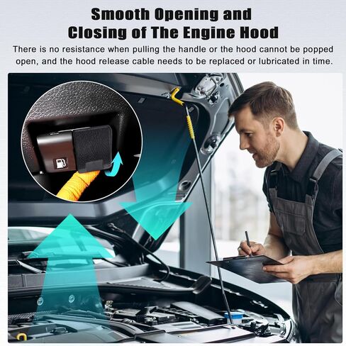Hood Lock Release Cable Line with Handle Compatible for Mitsubishi Lancer 2008-2017 Replaces 5910A027XA 5910A065 Hood Release Cable in Saudi Arabia