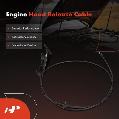 A-Premium Front Hood Latch Release Cable with Handle Compatible with Ford E-150 E-250 2008-2014, E-350 E-450 Super Duty 2008-2018, 67.91 Inch in Saudi Arabia