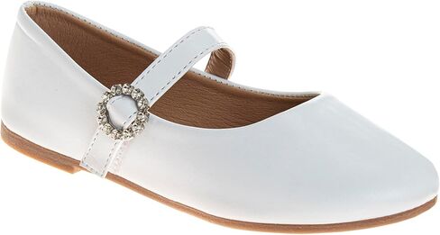 Josmo Girls Elegant Mary Jane Flats Classic Glitter Flower Styles Stylish Ballet Dress Shoes with Adjustable Strap for Toddler to Big Kids in Saudi Arabia