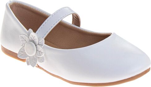 Josmo Girls Elegant Mary Jane Flats Classic Glitter Flower Styles Stylish Ballet Dress Shoes with Adjustable Strap for Toddler to Big Kids in Saudi Arabia