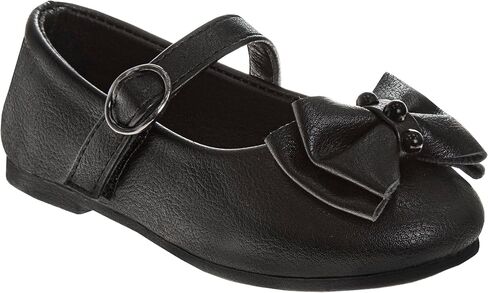 Josmo Girls Elegant Mary Jane Flats Classic Glitter Flower Styles Stylish Ballet Dress Shoes with Adjustable Strap for Toddler to Big Kids in Saudi Arabia