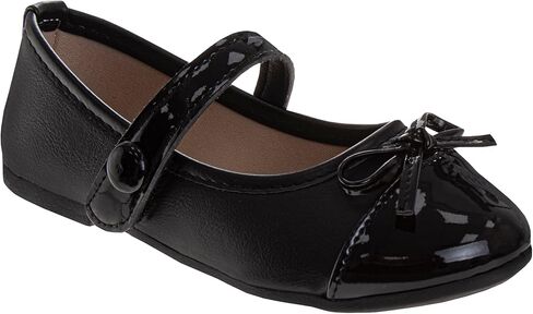 Josmo Girls Elegant Mary Jane Flats Classic Glitter Flower Styles Stylish Ballet Dress Shoes with Adjustable Strap for Toddler to Big Kids in Saudi Arabia