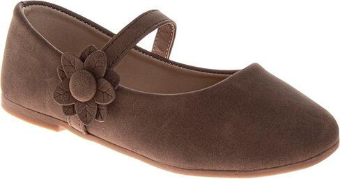Josmo Girls Elegant Mary Jane Flats Classic Glitter Flower Styles Stylish Ballet Dress Shoes with Adjustable Strap for Toddler to Big Kids in Saudi Arabia