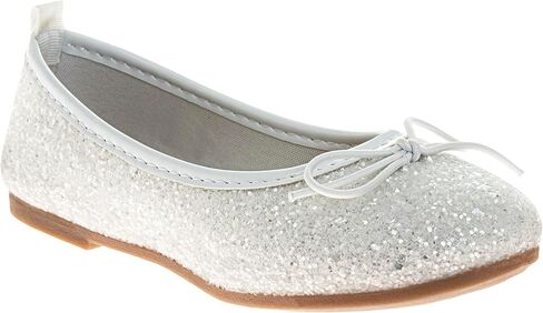 Josmo Girls Elegant Mary Jane Flats Classic Glitter Flower Styles Stylish Ballet Dress Shoes with Adjustable Strap for Toddler to Big Kids in Saudi Arabia