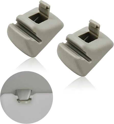 2 PCS Gray Sun Visor Retainer Clips - YS4Z - 5404132 - AAA, Perfect Fit for Ford Focus (2000-2004) in Saudi Arabia