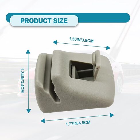 2 PCS Gray Sun Visor Retainer Clips - YS4Z - 5404132 - AAA, Perfect Fit for Ford Focus (2000-2004) in Saudi Arabia