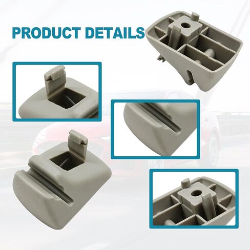 2 PCS Gray Sun Visor Retainer Clips - YS4Z - 5404132 - AAA, Perfect Fit for Ford Focus (2000-2004) in Saudi Arabia