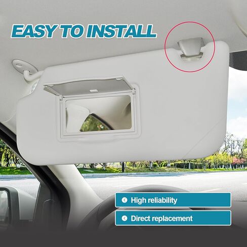 2 PCS Gray Sun Visor Retainer Clips - YS4Z - 5404132 - AAA, Perfect Fit for Ford Focus (2000-2004) in Saudi Arabia