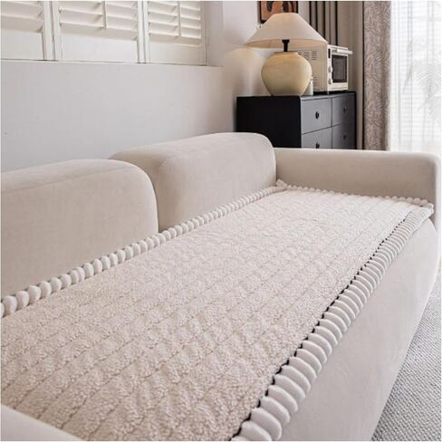 Pawcart Couch Cover, Paw Lounge Plush Pet Couch Cover, Non-Slip Couch Covers for Dogs Cats Kids and Living Room Decor (Coffee Milk*A,80 X 160cm) in Saudi Arabia
