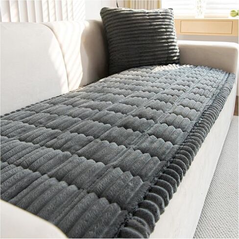 Pawcart Couch Cover, Paw Lounge Plush Pet Couch Cover, Non-Slip Couch Covers for Dogs Cats Kids and Living Room Decor (Coffee Milk*A,80 X 160cm) in Saudi Arabia