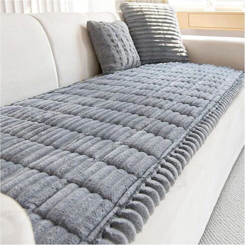 Pawcart Couch Cover, Paw Lounge Plush Pet Couch Cover, Non-Slip Couch Covers for Dogs Cats Kids and Living Room Decor (Coffee Milk*A,80 X 160cm) in Saudi Arabia