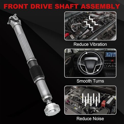 مجموعة عمود المحرك الأمامي 52853317AD بديل لسلسلة Jeep Wrangler JK 2007-2011 3.8L Wrangler JK JL Series 2012-2017 3.6L يدوي Trans Prop عمود الإدارة يستبدل 52853317AE 52853317AC in Saudi Arabia
