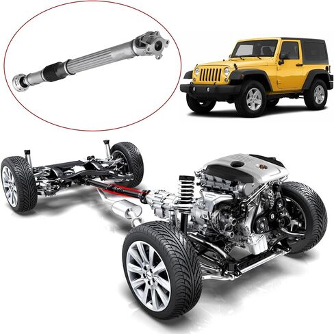 مجموعة عمود المحرك الأمامي 52853317AD بديل لسلسلة Jeep Wrangler JK 2007-2011 3.8L Wrangler JK JL Series 2012-2017 3.6L يدوي Trans Prop عمود الإدارة يستبدل 52853317AE 52853317AC in Saudi Arabia