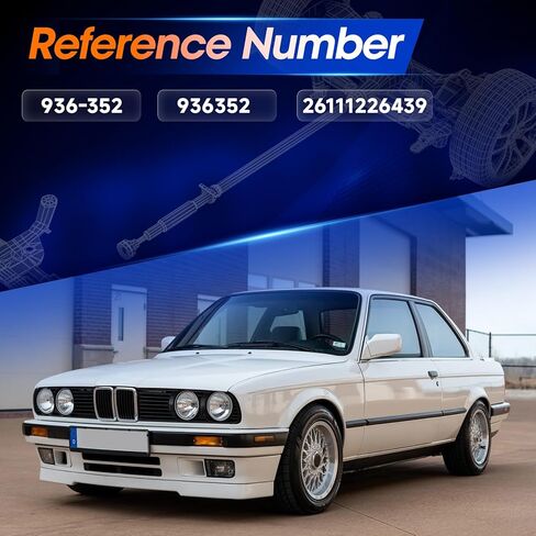 936-352 عمود محرك خلفي دعامة عمود عمود الإدارة مناسب لسيارات BMW E30 325e 1987، 325i 1987-1990، ناقل حركة أوتوماتيكي، OE 26111226439 in Saudi Arabia