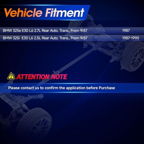 936-352 عمود محرك خلفي دعامة عمود عمود الإدارة مناسب لسيارات BMW E30 325e 1987، 325i 1987-1990، ناقل حركة أوتوماتيكي، OE 26111226439 in Saudi Arabia