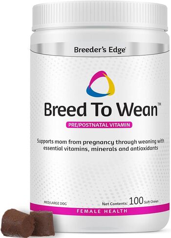 Breeder's Edge Breed to Wean Pre/Postnatal Vitamin for Cats/Small Dogs- 100 ct in Kuwait