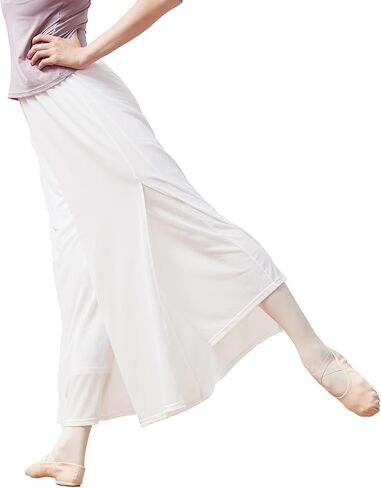 سروال رقص نسائي فضفاض بطبقتين شبكي بفتحة جانبية in Kuwait